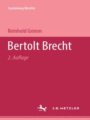 cover image of Bertolt Brecht